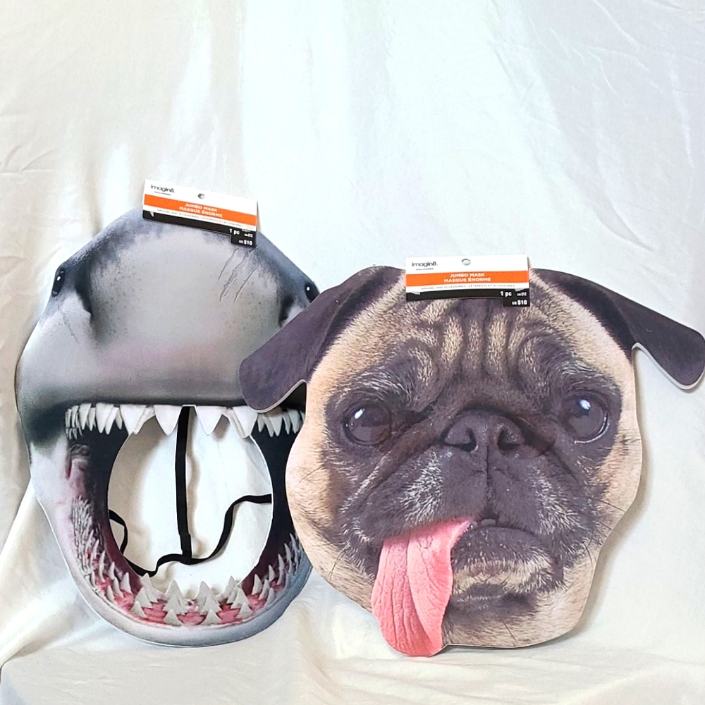 JUMBO MASKS, SHARK & PUG